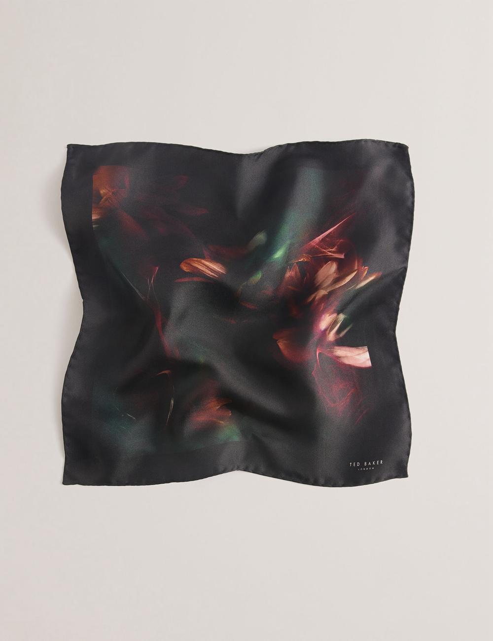 Black Men Ted Baker DALLASE - Smokey Floral Print Silk Pocket Pocket Squares | SA  NIT-243068