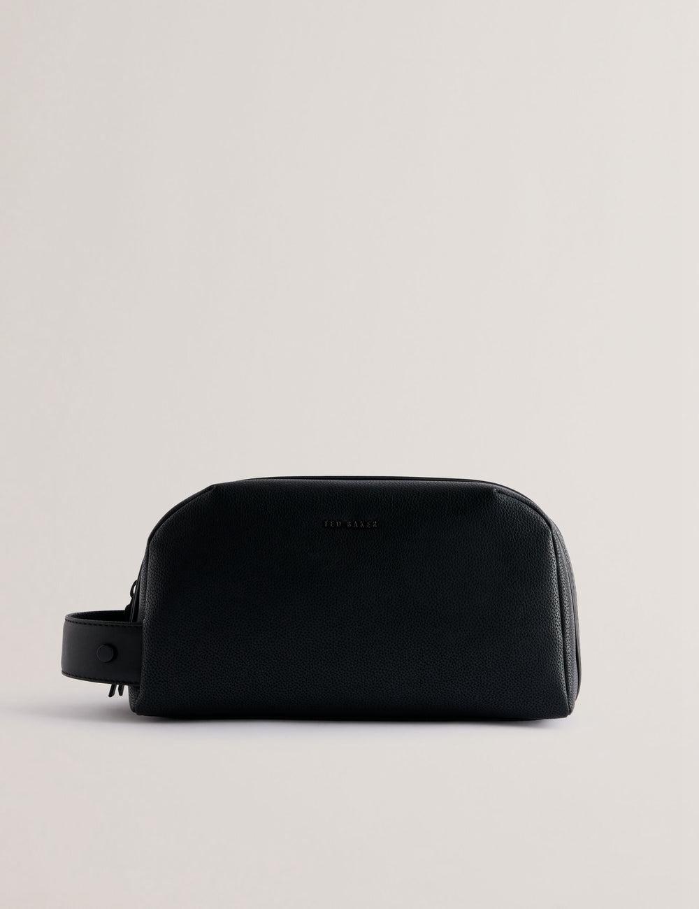 Black Men Ted Baker LANIIS - Grained Bonded Leather Wash Bags | SA  HJU-537128