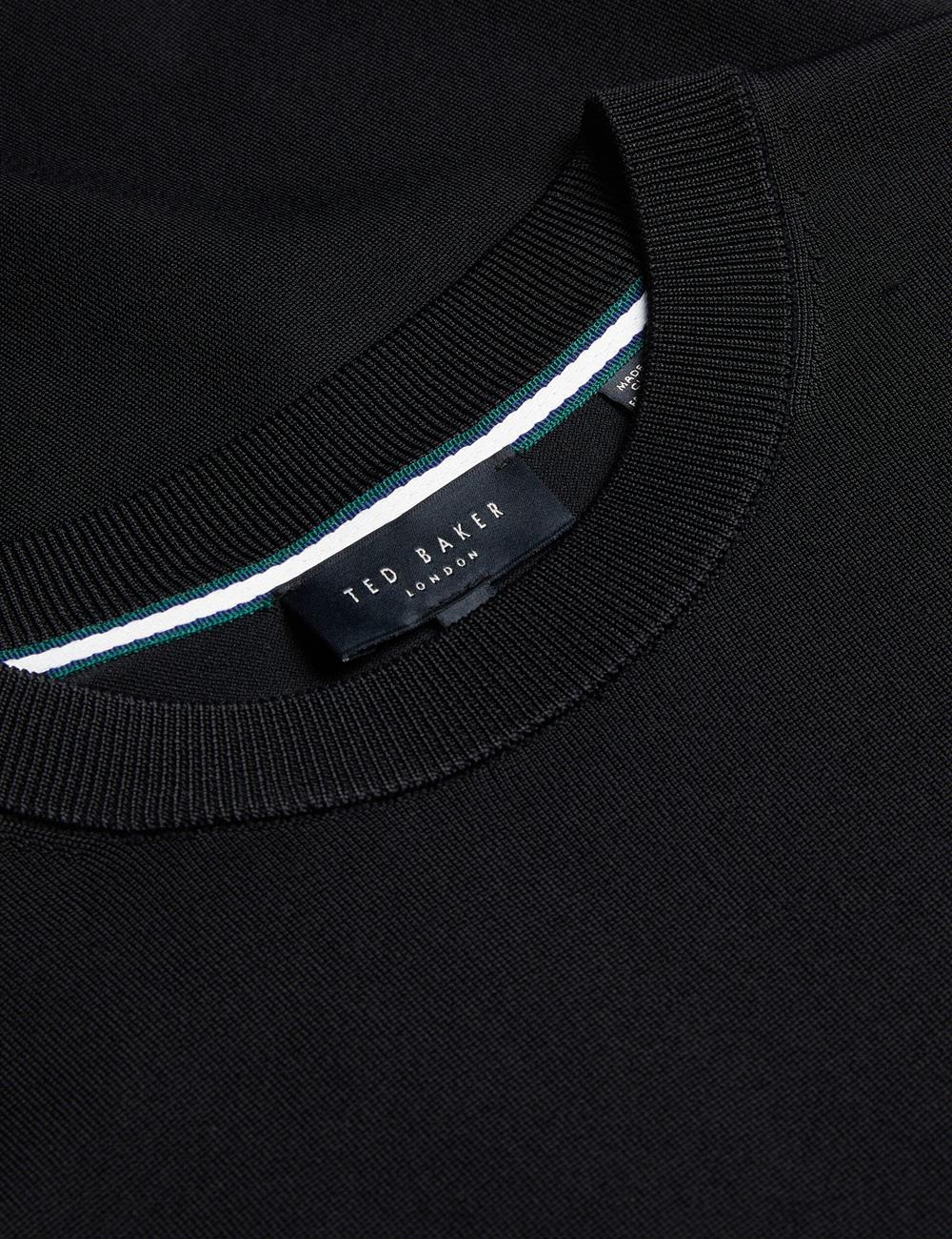 Black Men Ted Baker REYON - Rayon Crew Neck Short Sleeve T-Shirts | SA  PZS-912805
