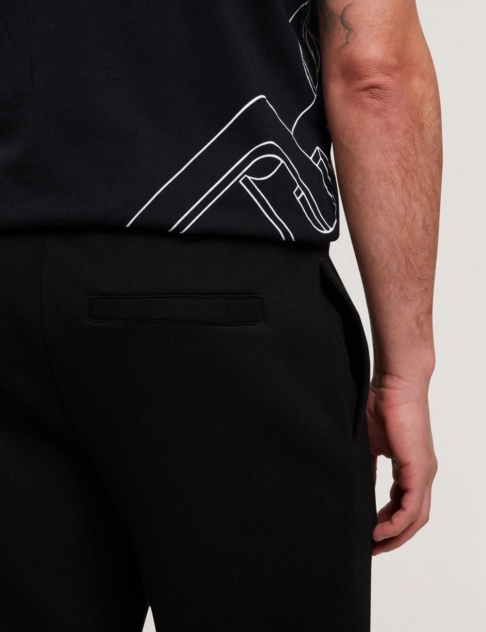 Black Men Ted Baker UAVER Slim Fit Neoprene Joggers | SA  EUV-098354