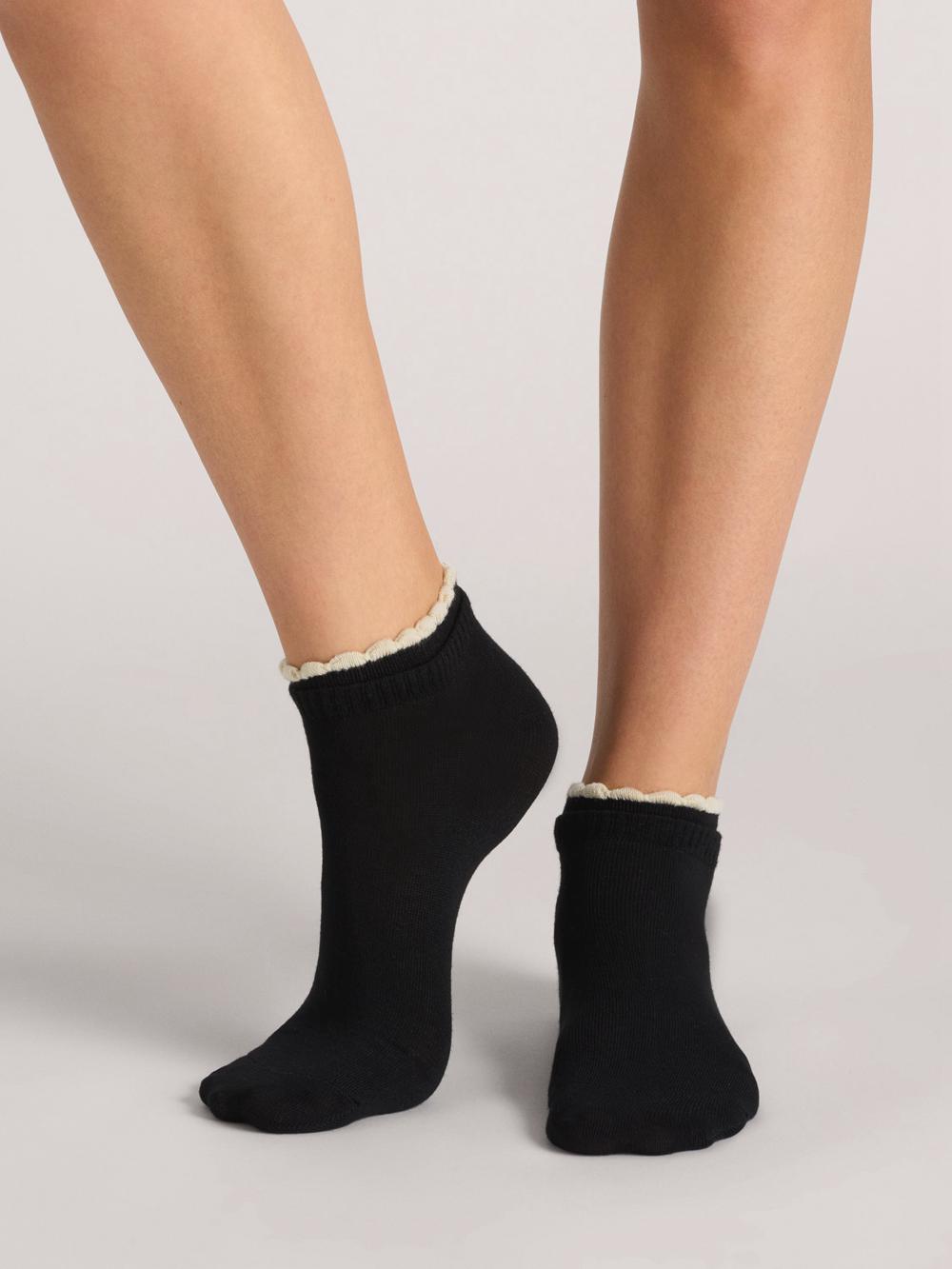Black Women Ted Baker 3 Pack Scalloped Low Cut Ankle Socks | SA  LFA-582437