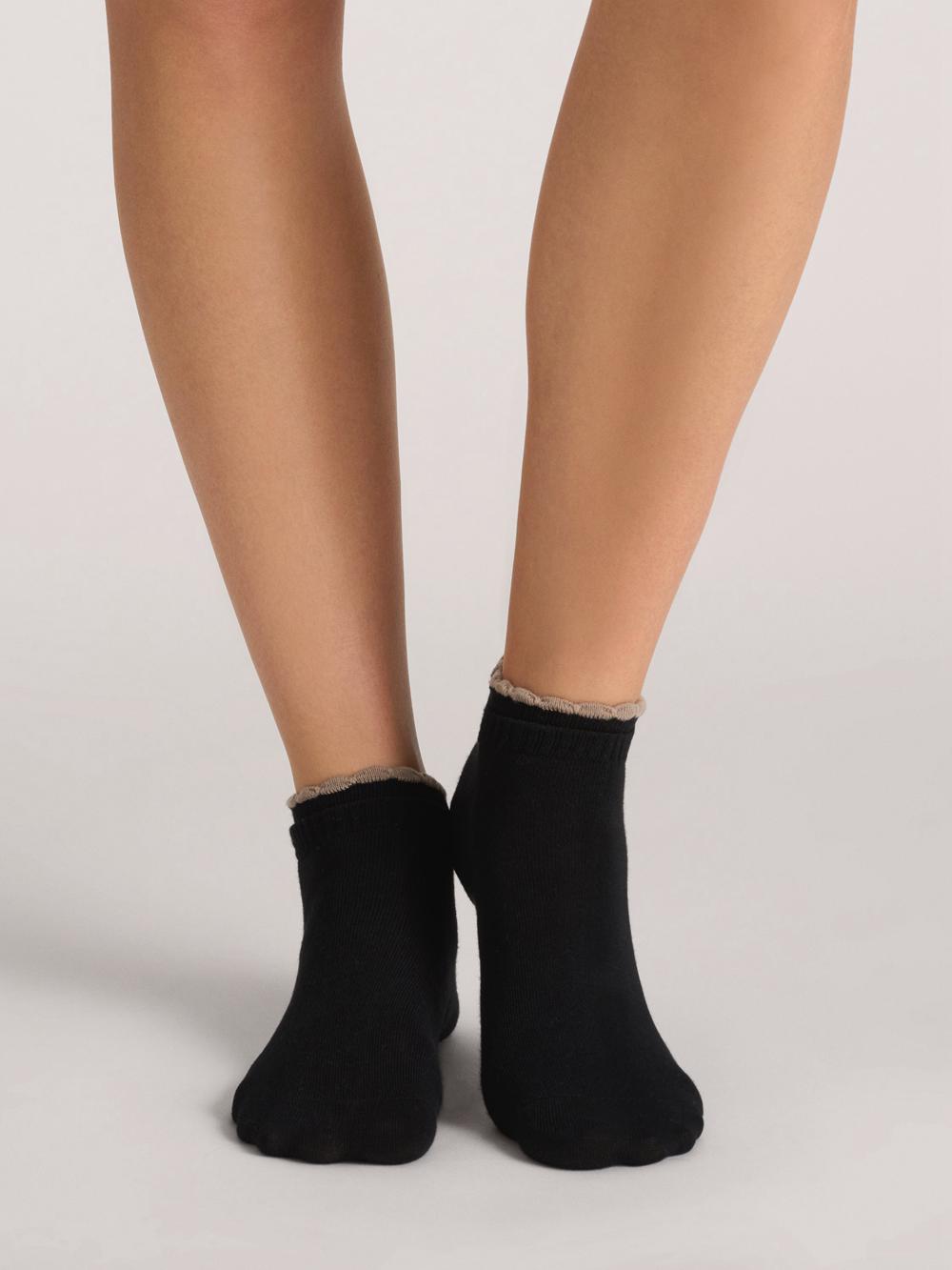 Black Women Ted Baker 3 Pack Scalloped Low Cut Ankle Socks | SA  LFA-582437