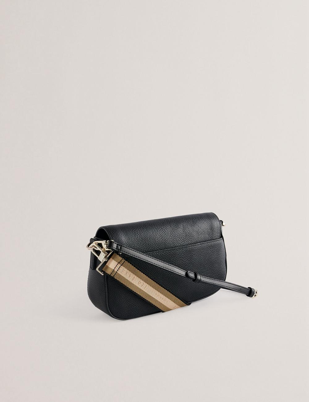 Black Women Ted Baker DARILIE - Leather Webbing East West Satchel Satchel Bags | SA  XEI-061284