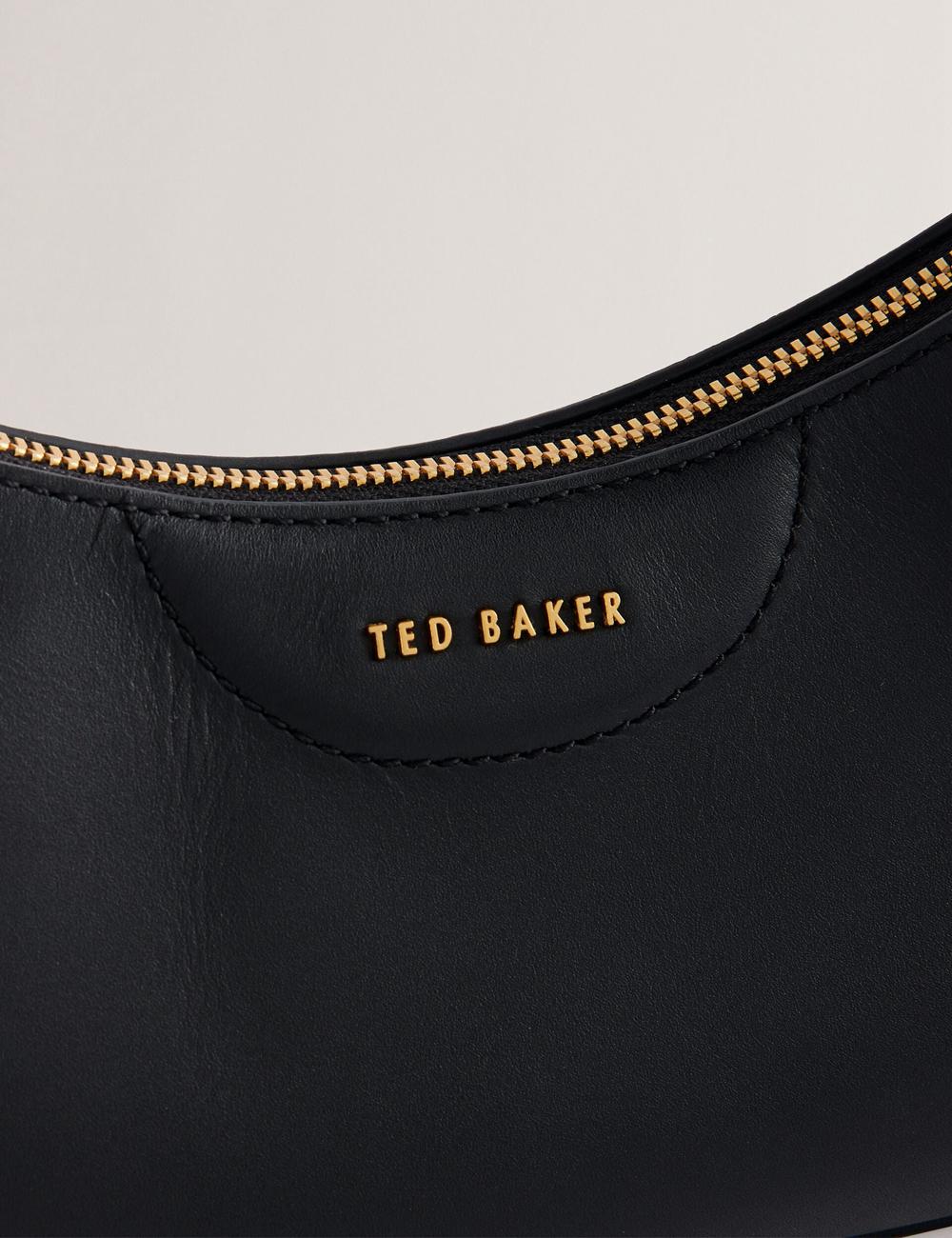 Black Women Ted Baker ESSIY - Leatheruette With Webbing Strap Shoulder Bags | SA  SEF-582367