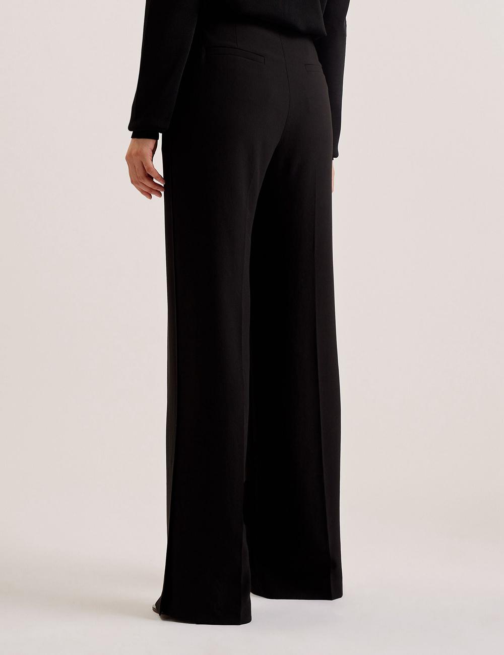 Black Women Ted Baker INUT - Tailored High Waist Wide Leg Trousers | SA  LPS-578340