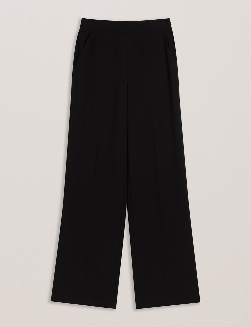 Black Women Ted Baker INUT - Tailored High Waist Wide Leg Trousers | SA  LPS-578340