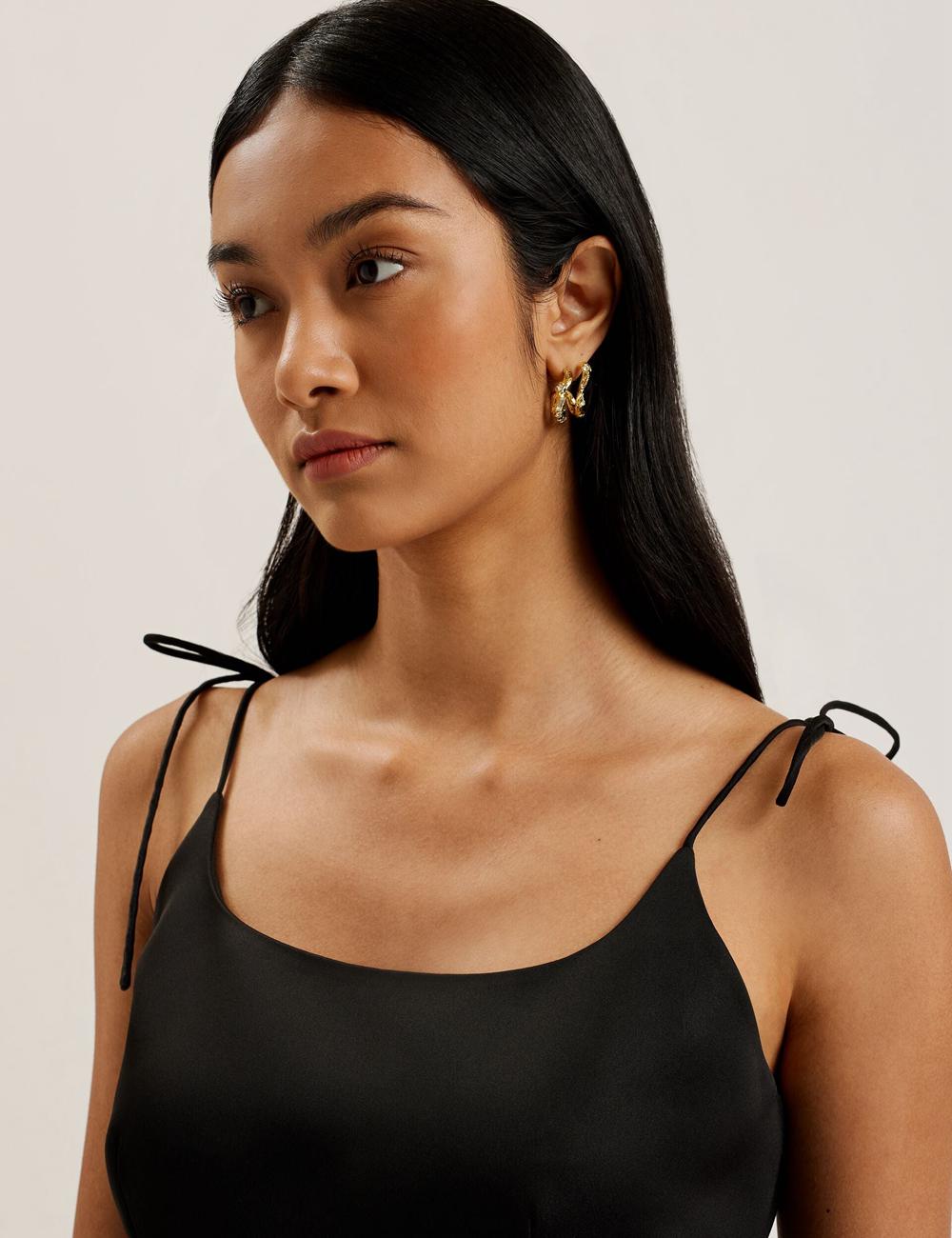 Black Women Ted Baker KAVALA - Strap Square Neck Mini Dresses | SA  HTR-123750
