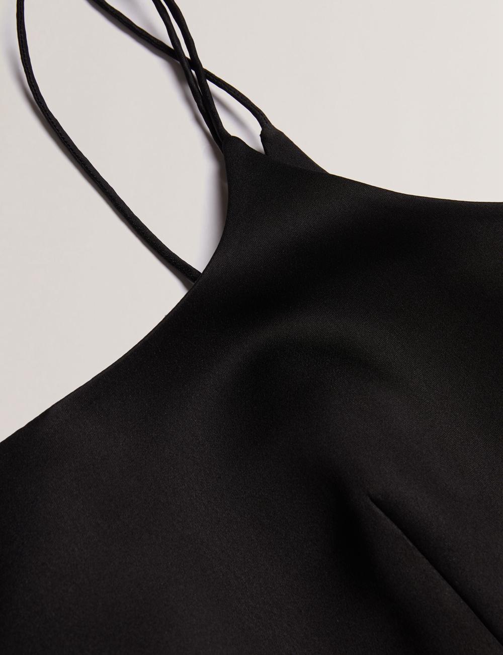 Black Women Ted Baker KAVALA - Strap Square Neck Mini Dresses | SA  HTR-123750