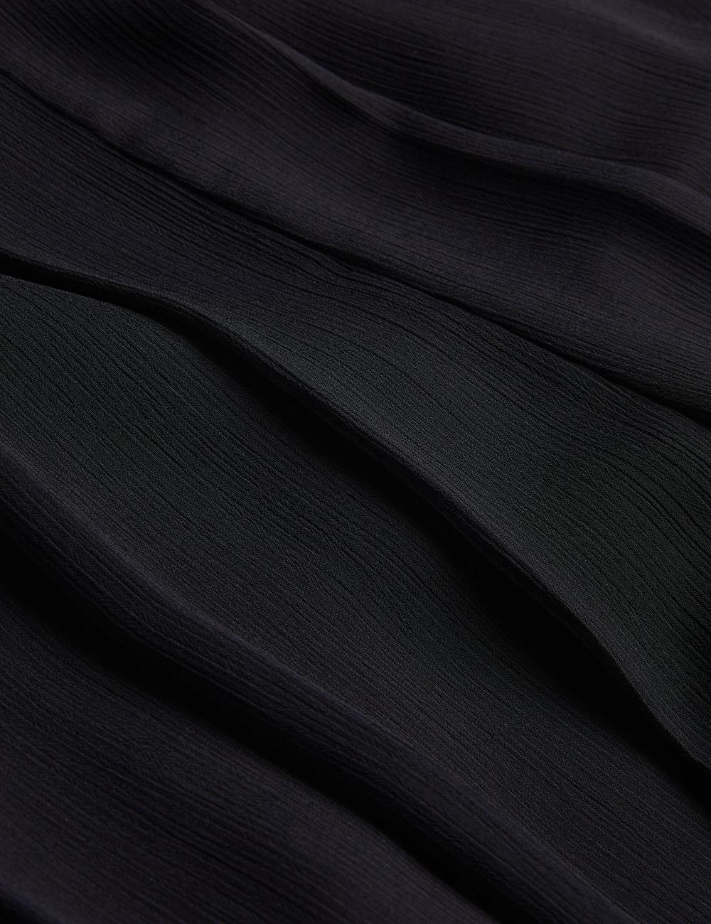 Black Women Ted Baker KOKUTO - Chiffon Pleated Wide Leg Palazzo Trousers | SA  JRZ-792601