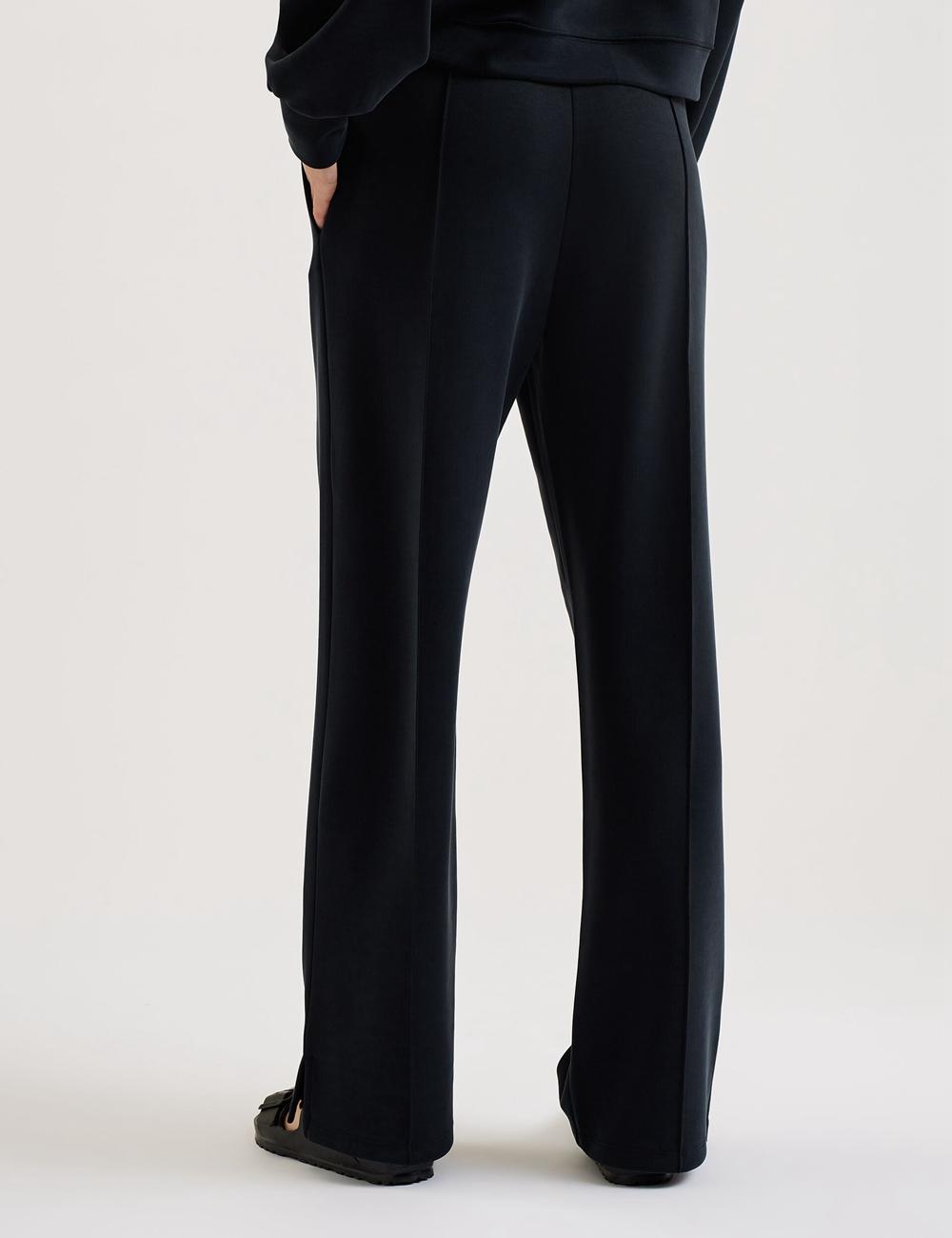 Black Women Ted Baker NOWELLL - Straight Leg Joggers With Split Hem Joggers | SA  UFL-452980