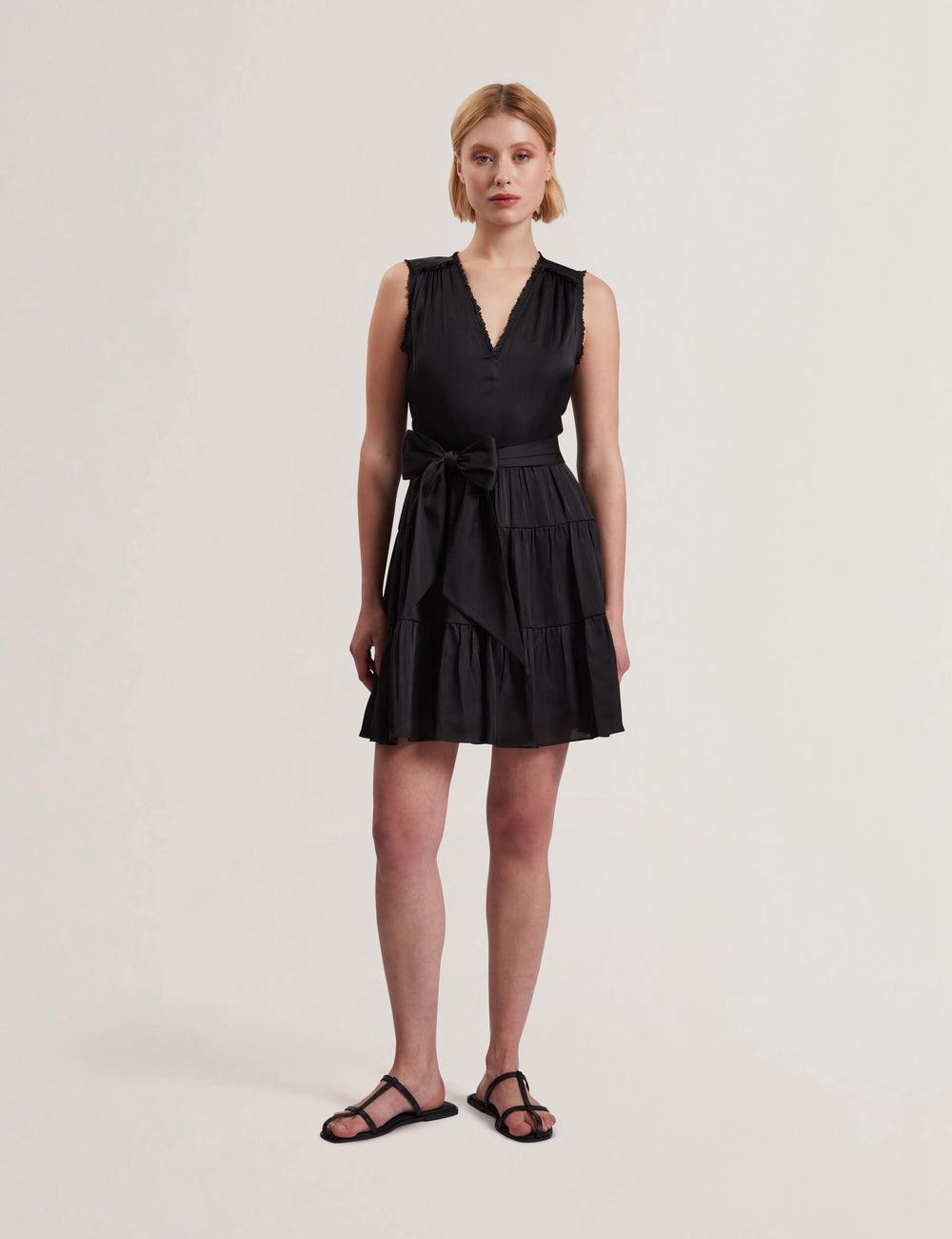 Black Women Ted Baker OTIANA - Sleeveless Waistred Mini Dresses | SA  XBZ-841539