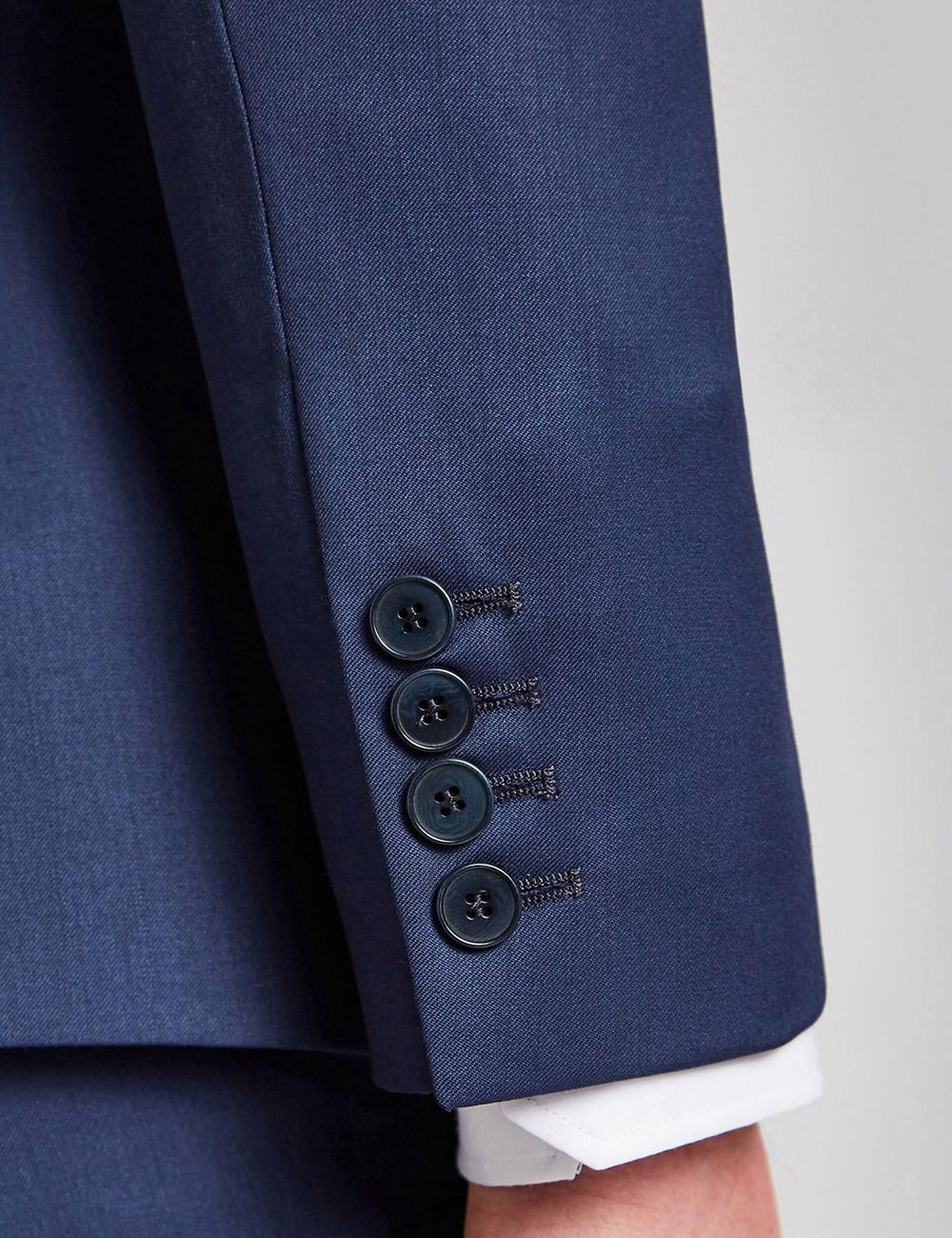 Blue Men Ted Baker FINLAYJS - Twill Wool Slim Fit Suit Jackets | SA  TIJ-380421