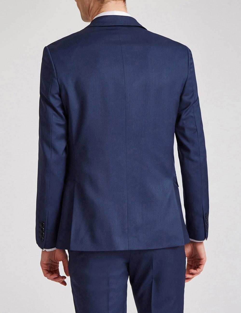 Blue Men Ted Baker FINLAYJS - Twill Wool Slim Fit Suit Jackets | SA  TIJ-380421