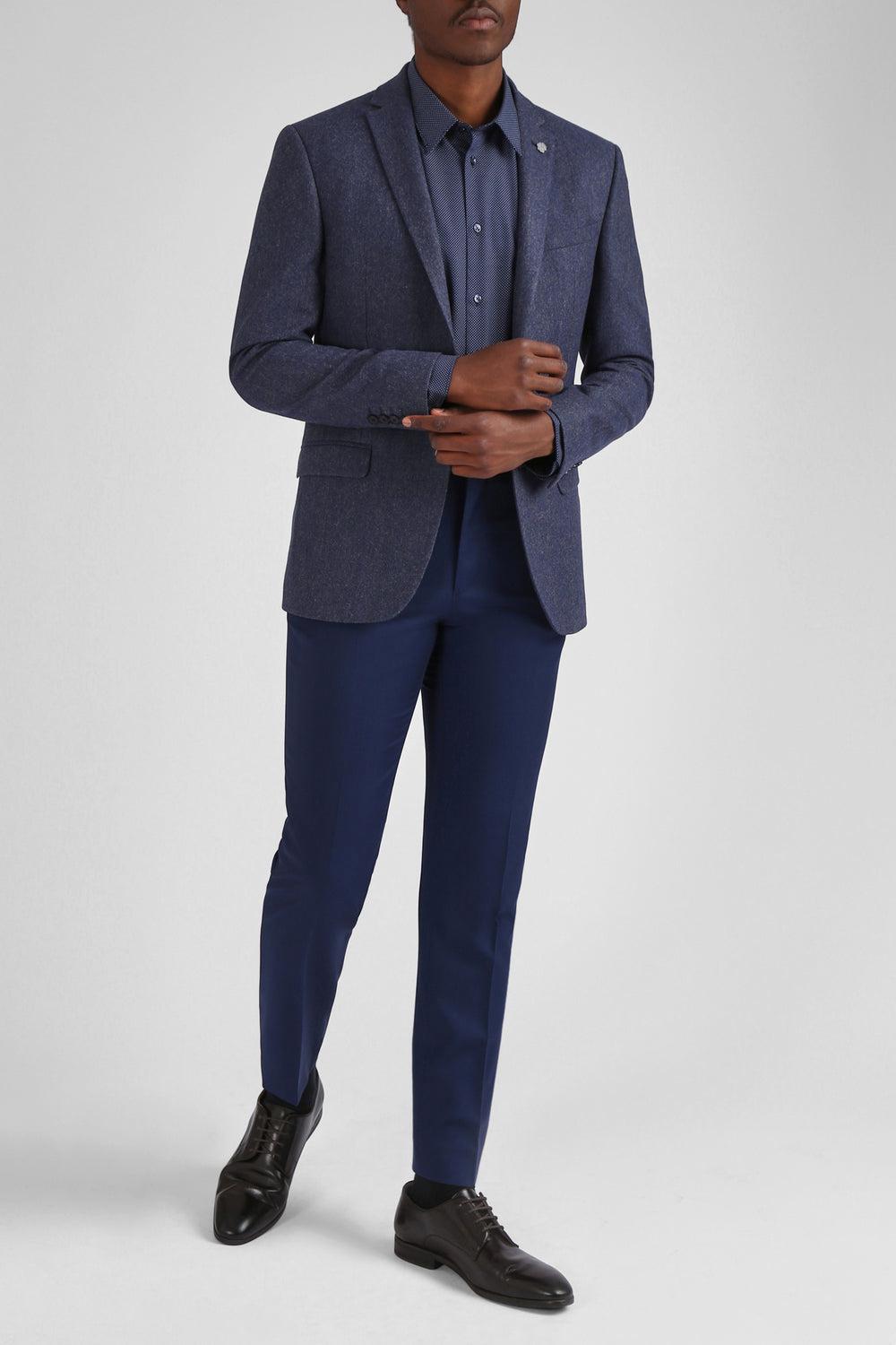 Blue Men Ted Baker TIANJS - Textured Wool Blend Tailored Blazers | SA  RFV-872695