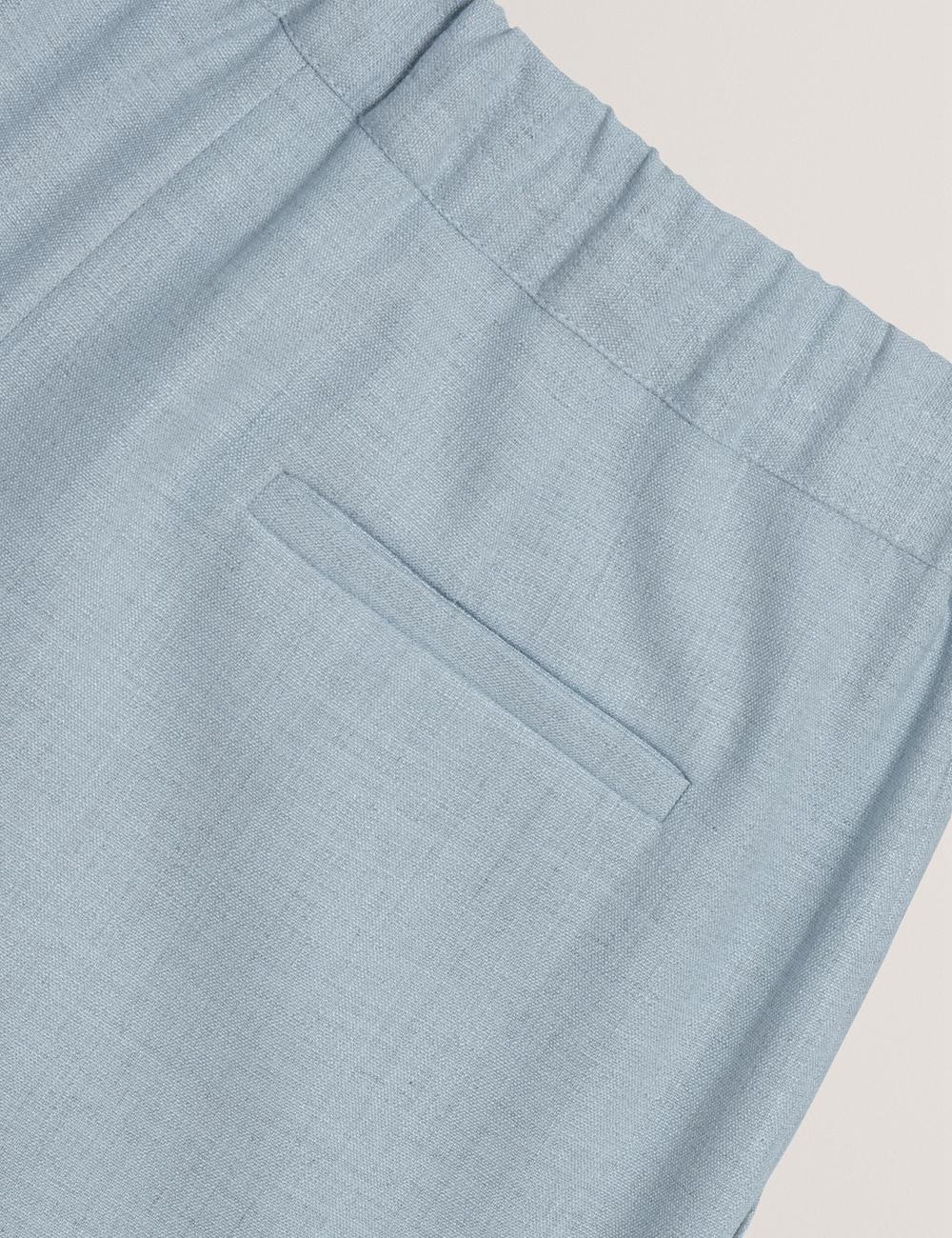 Blue Women Ted Baker BALLIA - Elasticated Waist Tailored Tapered Trousers | SA  QAB-417305