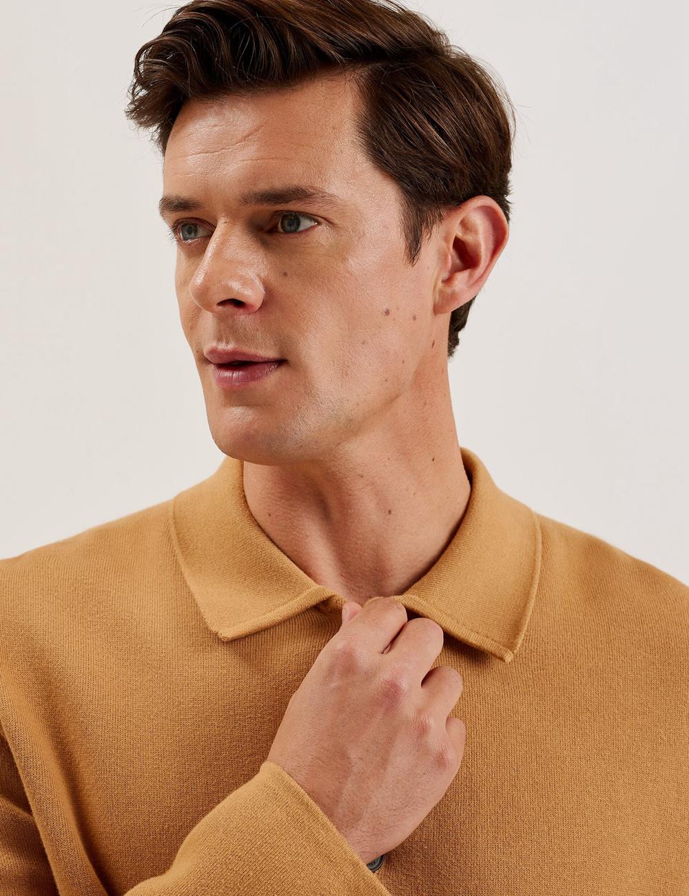 Brown Men Ted Baker FREDER - Knitted Cotton Blend Overshirts | SA  JDV-908573