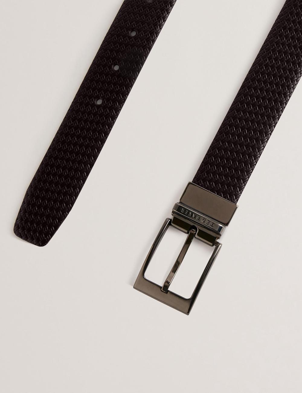 Brown Men Ted Baker WAIDE - Woven Texture Leather Belts | SA  CMW-468297