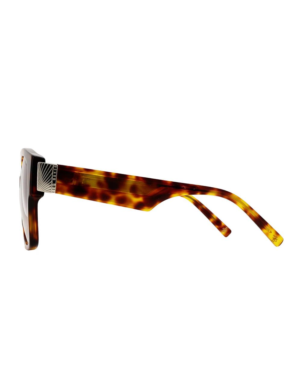Brown Women Ted Baker LINIA - Oversized Square Hardware Detail Sunglasses | SA  KNP-419053