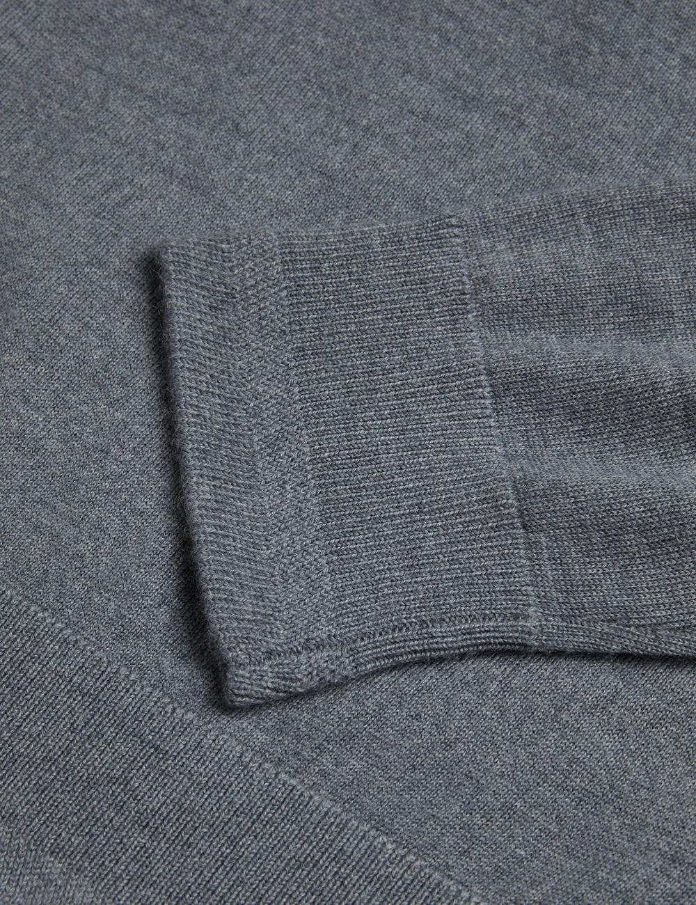 Charcoal Men Ted Baker CARNBY - Pure Wool Crew Neck Jumpers | SA  ACH-731849