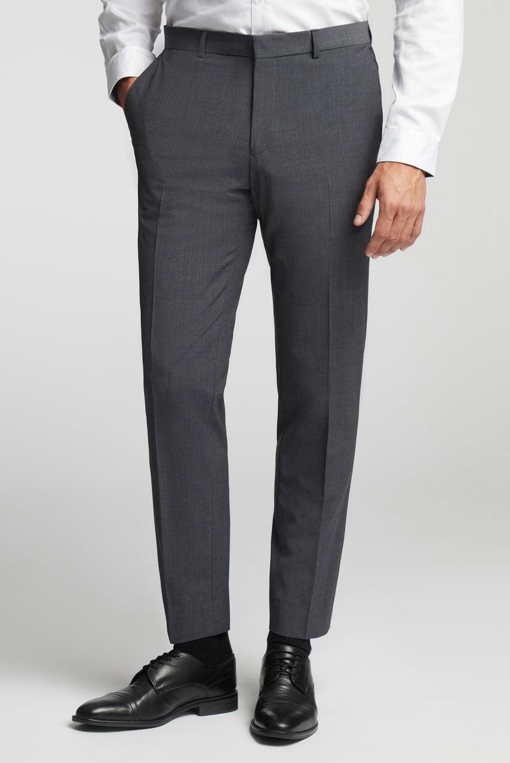 Charcoal Men Ted Baker PANAMA - Wool Blend Slim Fit Suit Trousers | SA  ABN-063578