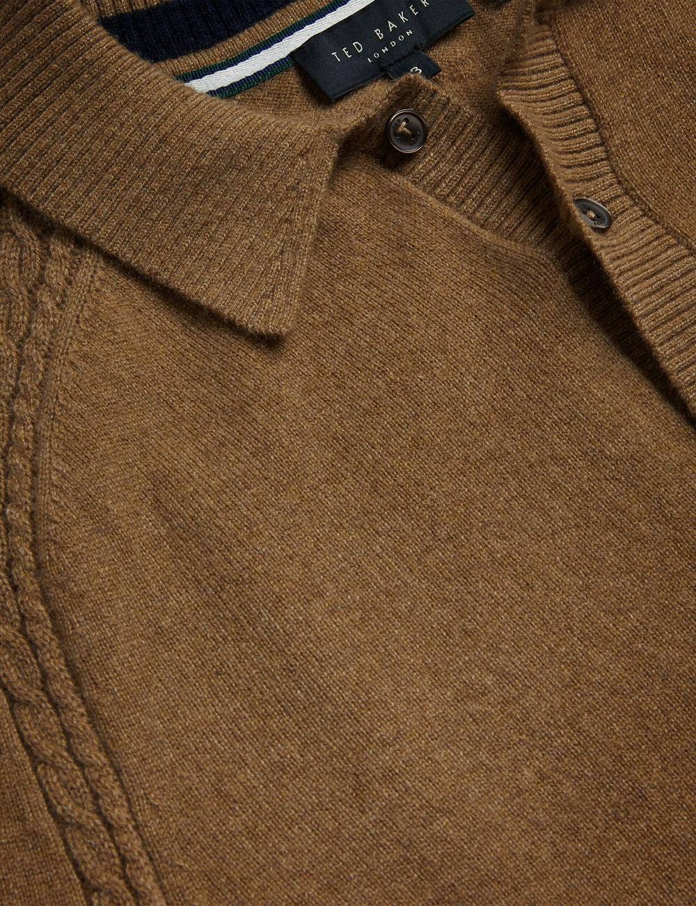 Dk-Brown Men Ted Baker KAROLT - Cashmere Knit Long Sleeve Top Jumpers | SA  ZQT-547968