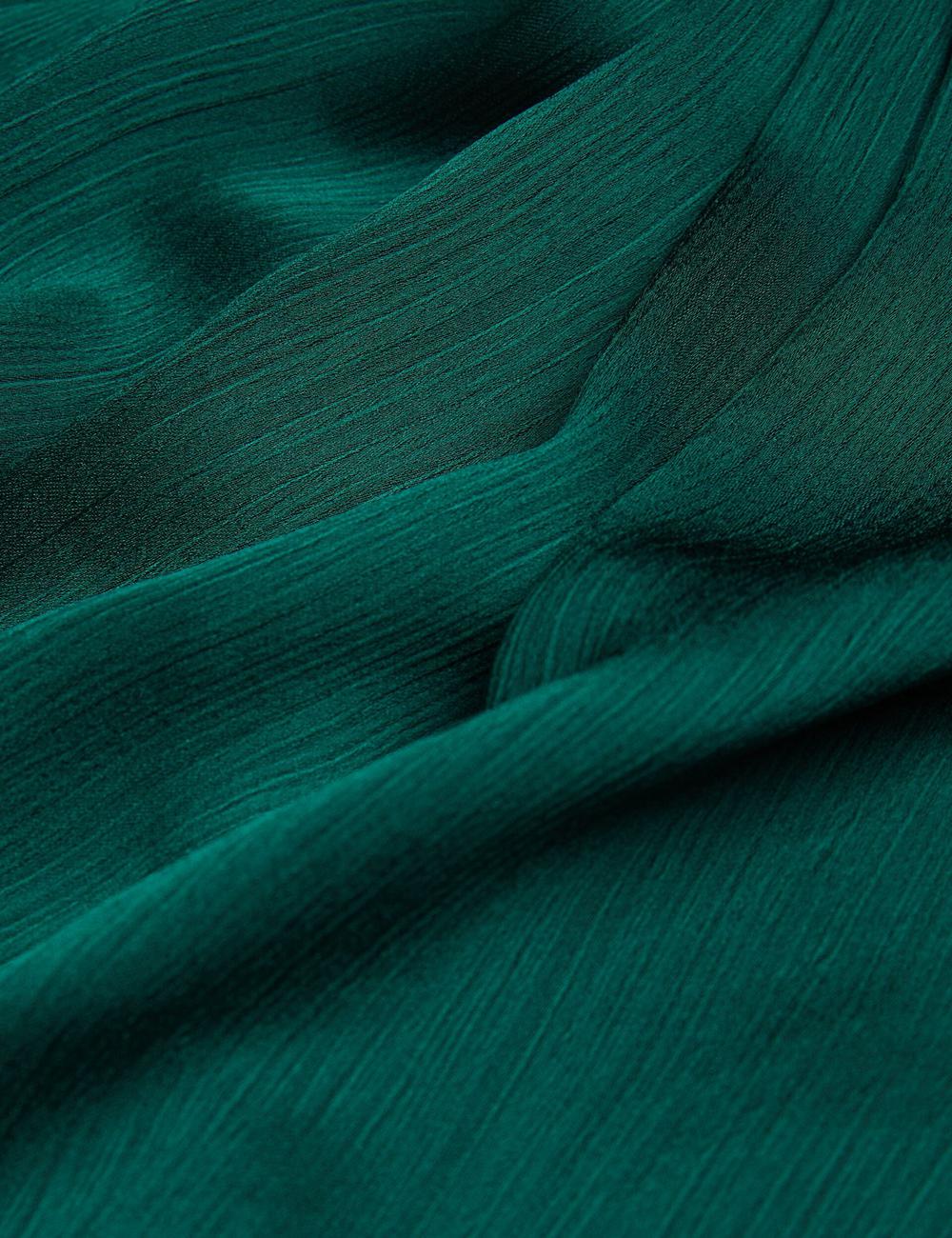 Dk-Green Women Ted Baker MISRINA - Drape Neck Detail Satin Top Jumpers | SA  WXZ-078615