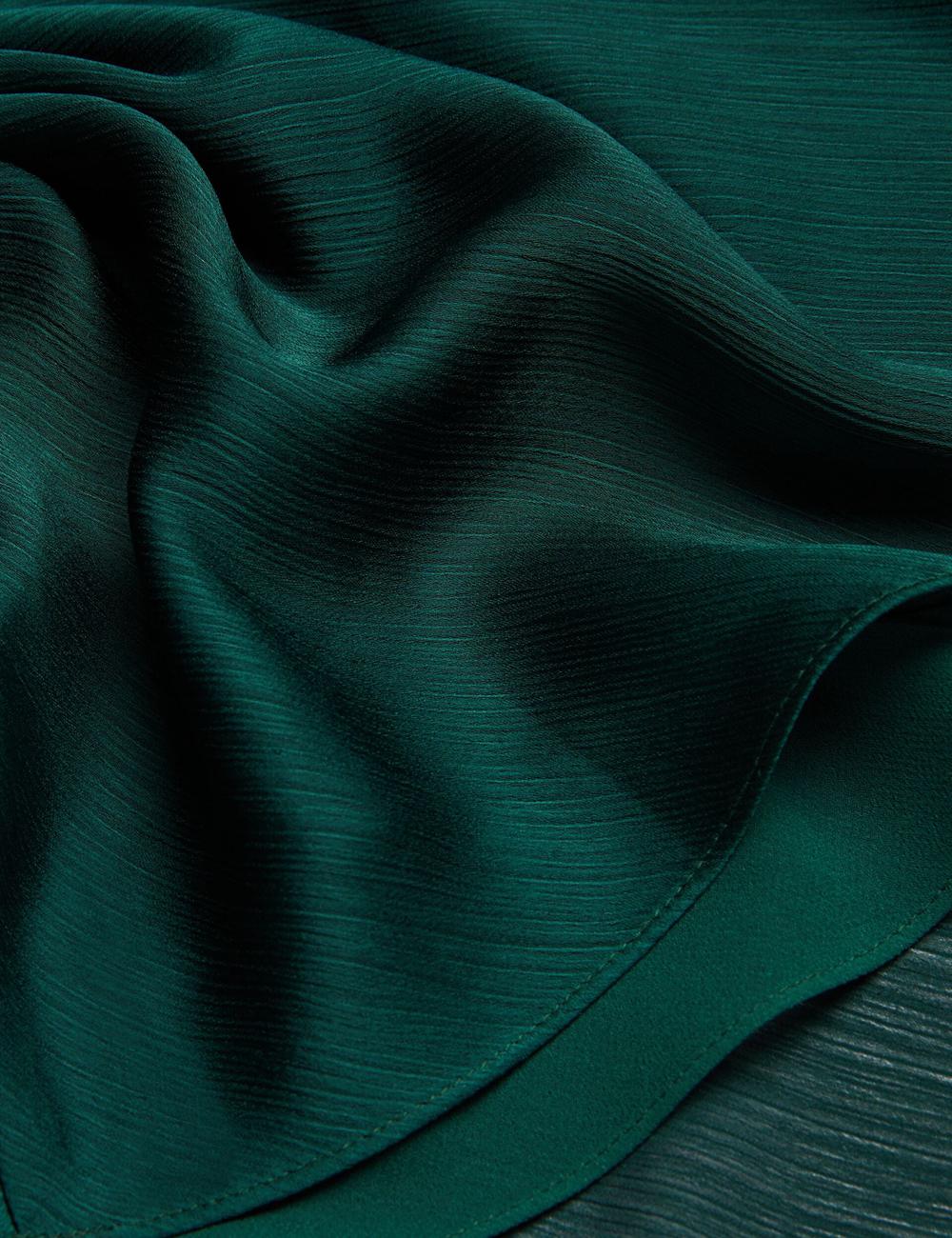Dk-Green Women Ted Baker RIMINI - Chiffon Drape Neck Detail Maxi Dresses | SA  CUV-802916