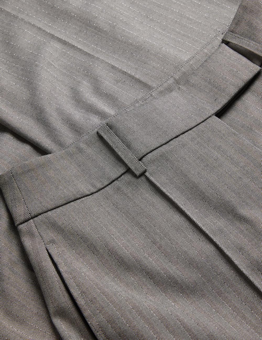 Dk-Grey Women Ted Baker KOAT - Herringbone Wide Leg Tailored Trousers | SA  CLF-561208