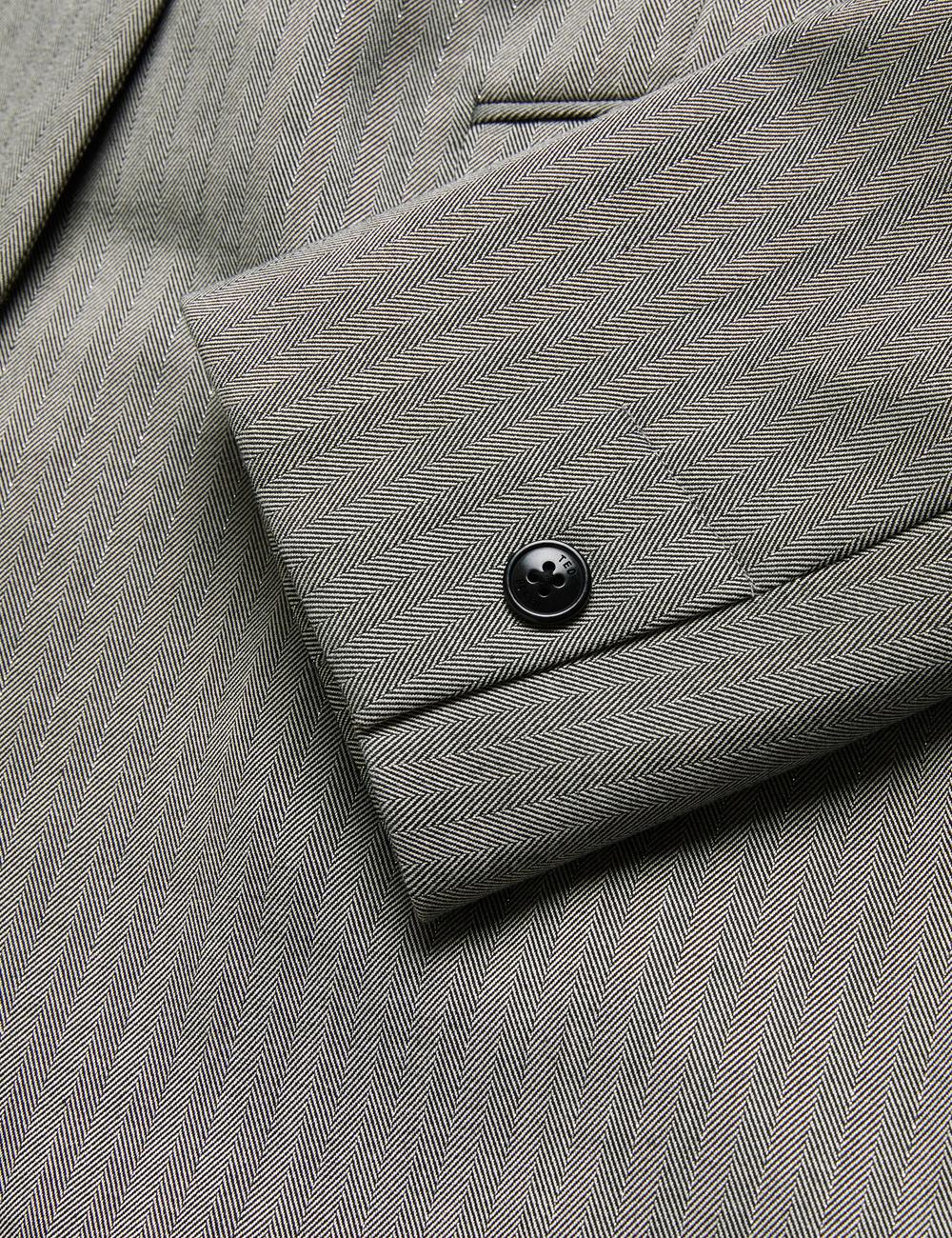 Dk-Grey Women Ted Baker KOA - Oversized Herringbone Single Breasted Blazers | SA  VQP-901357