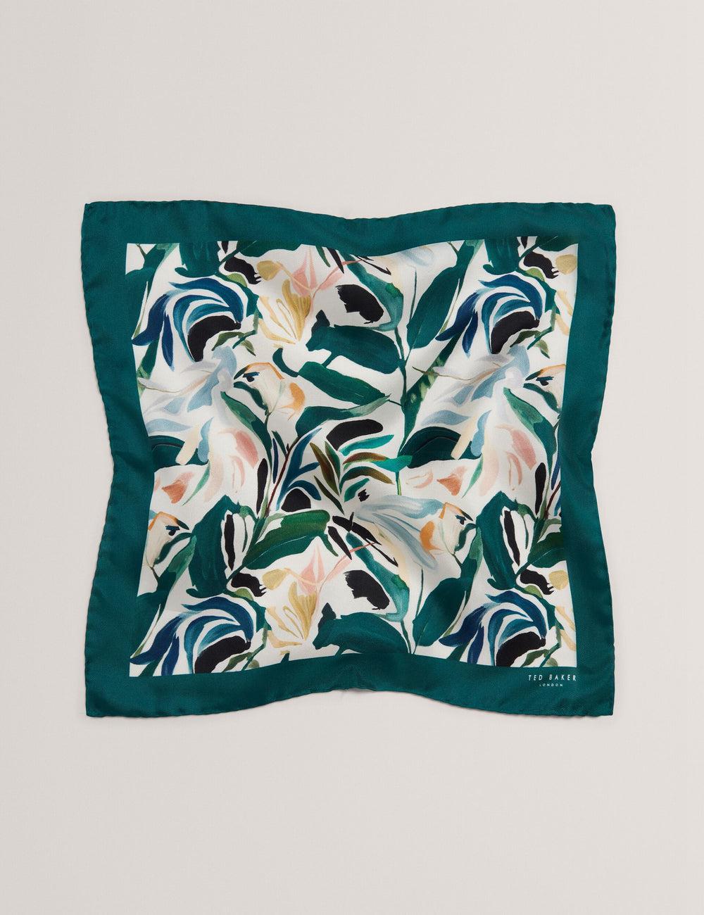 Ecru Men Ted Baker BOYTONP - Botanical Floral Silk Pocket Pocket Squares | SA  WKT-610425