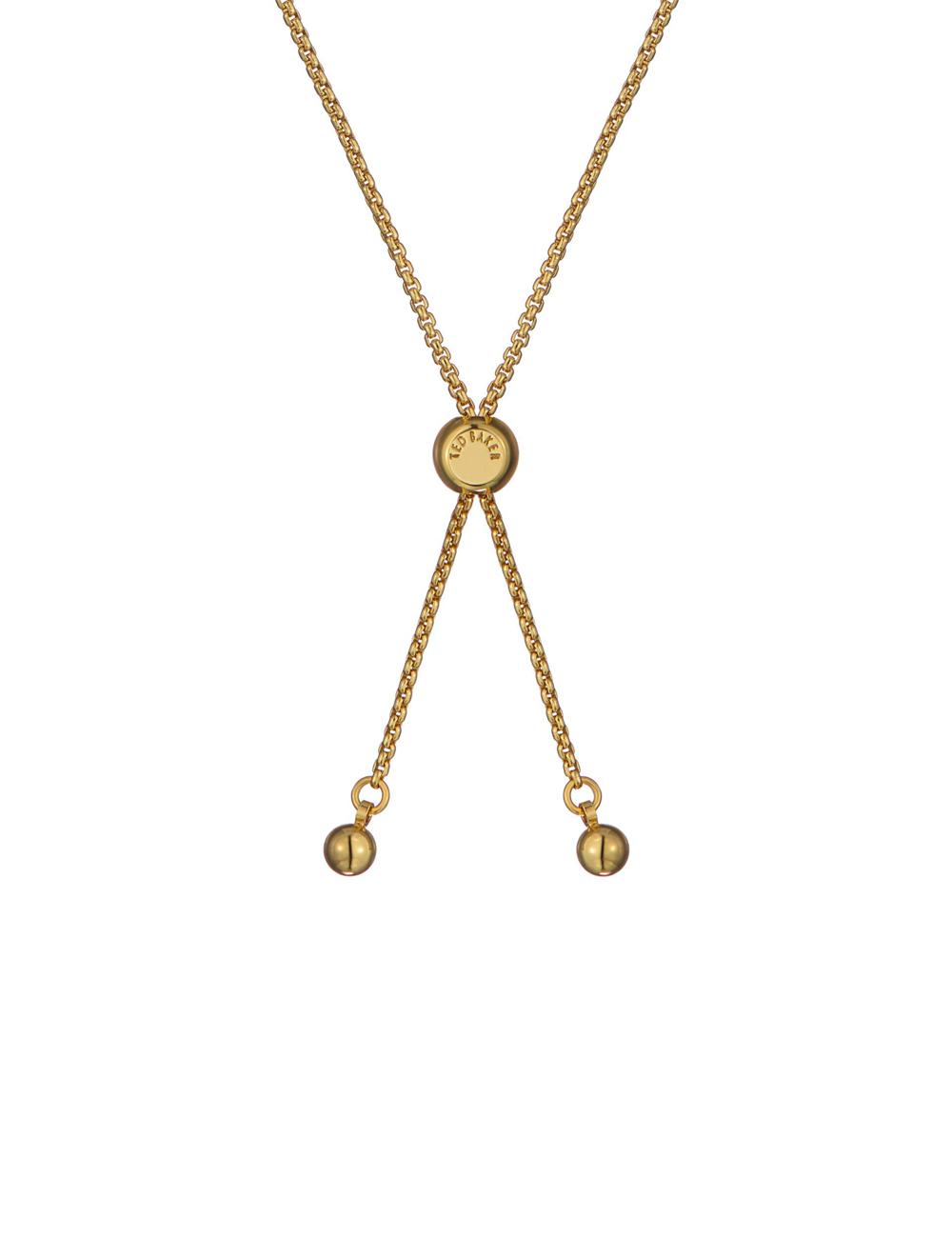 Gold Women Ted Baker FLORINA - Crystal Flower Adjustable Bracelets | SA  HYE-549726