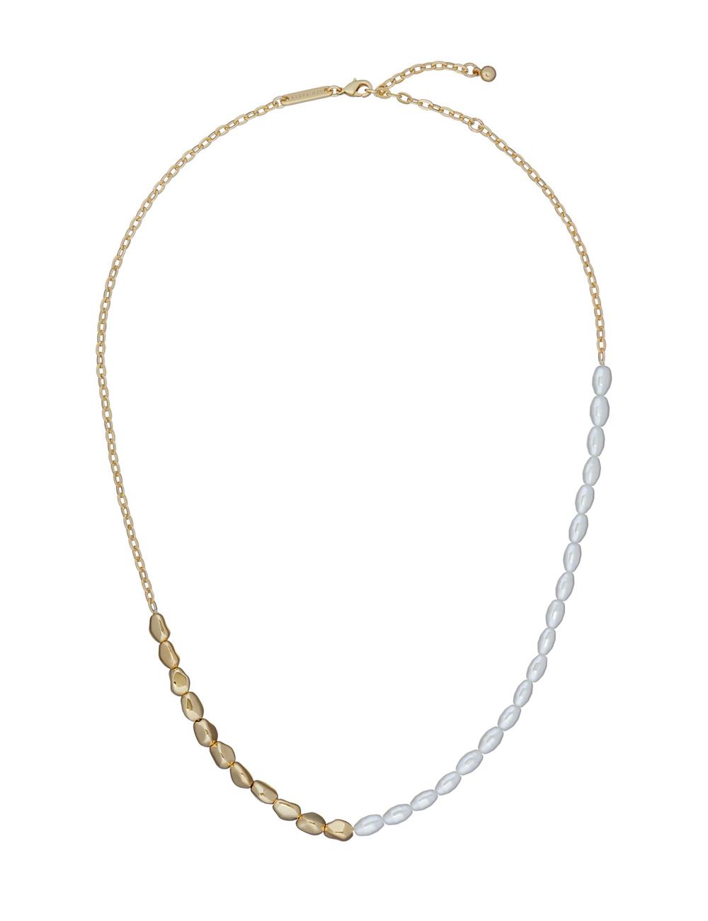 Gold Women Ted Baker ILENIE - Island Pearl Beaded Necklaces | SA  DSW-306475