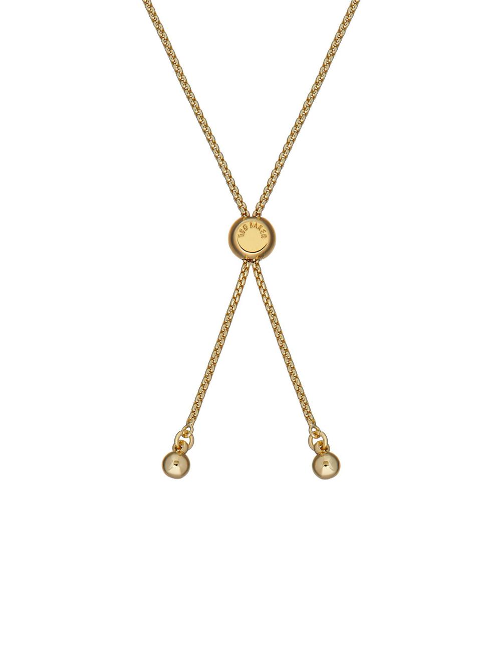 Gold Women Ted Baker INELA - Island Pearl Bead Adjustable Bracelets | SA  FJK-923768