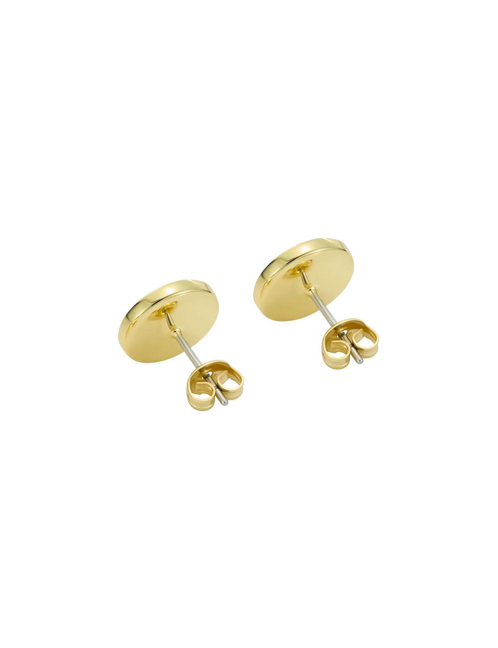 Gold Women Ted Baker MONLIA - Monogram Logo Stud Earrings | SA  UWT-701643
