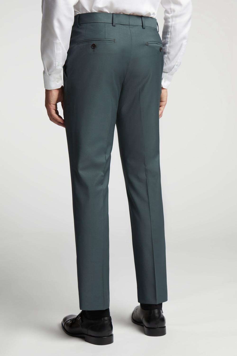 Green Men Ted Baker LUNANTS - Wool Blend Slim Suit Trousers | SA  QFD-125963