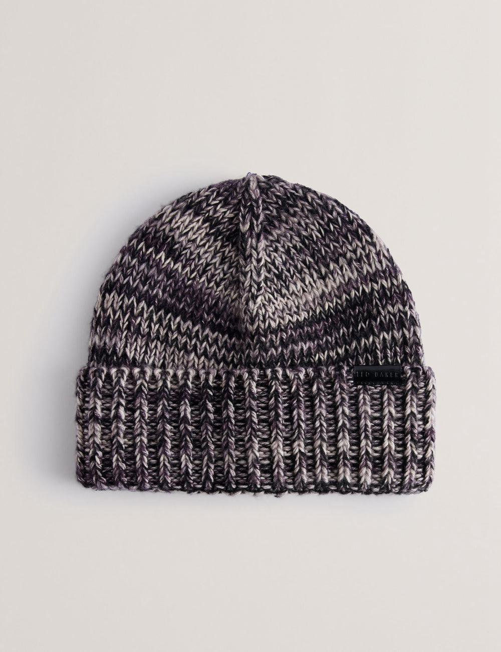 Grey Men Ted Baker RICHIIS - Marl Knit Turn Up Beanie Hats | SA  GUT-314972