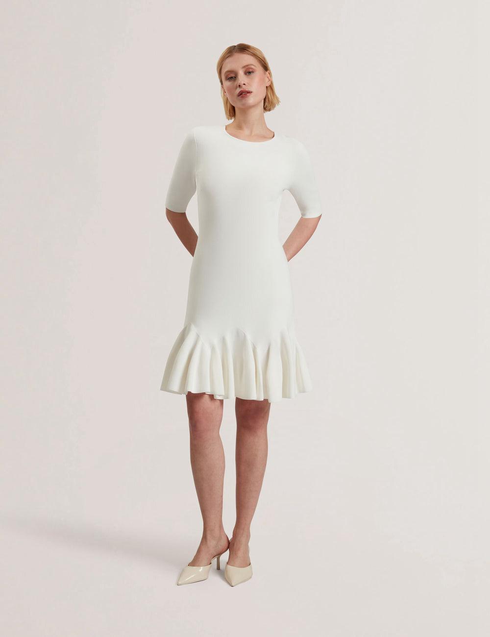 Ivory Women Ted Baker ALZANN Mini Dresses | SA  YHF-547891