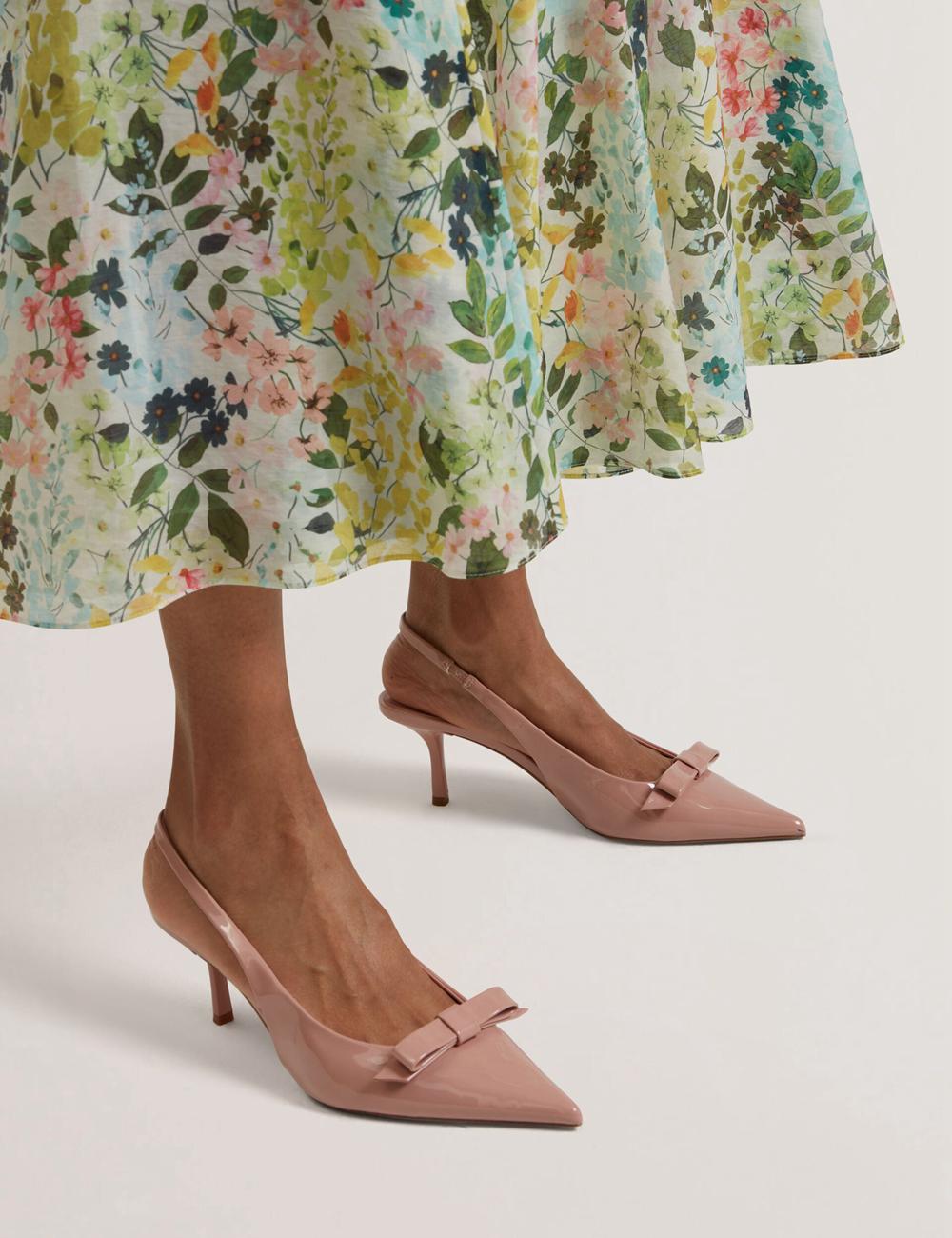 Ivory Women Ted Baker AZULLA - Floral A-Line Woven Midi Skirts | SA  CYP-418756