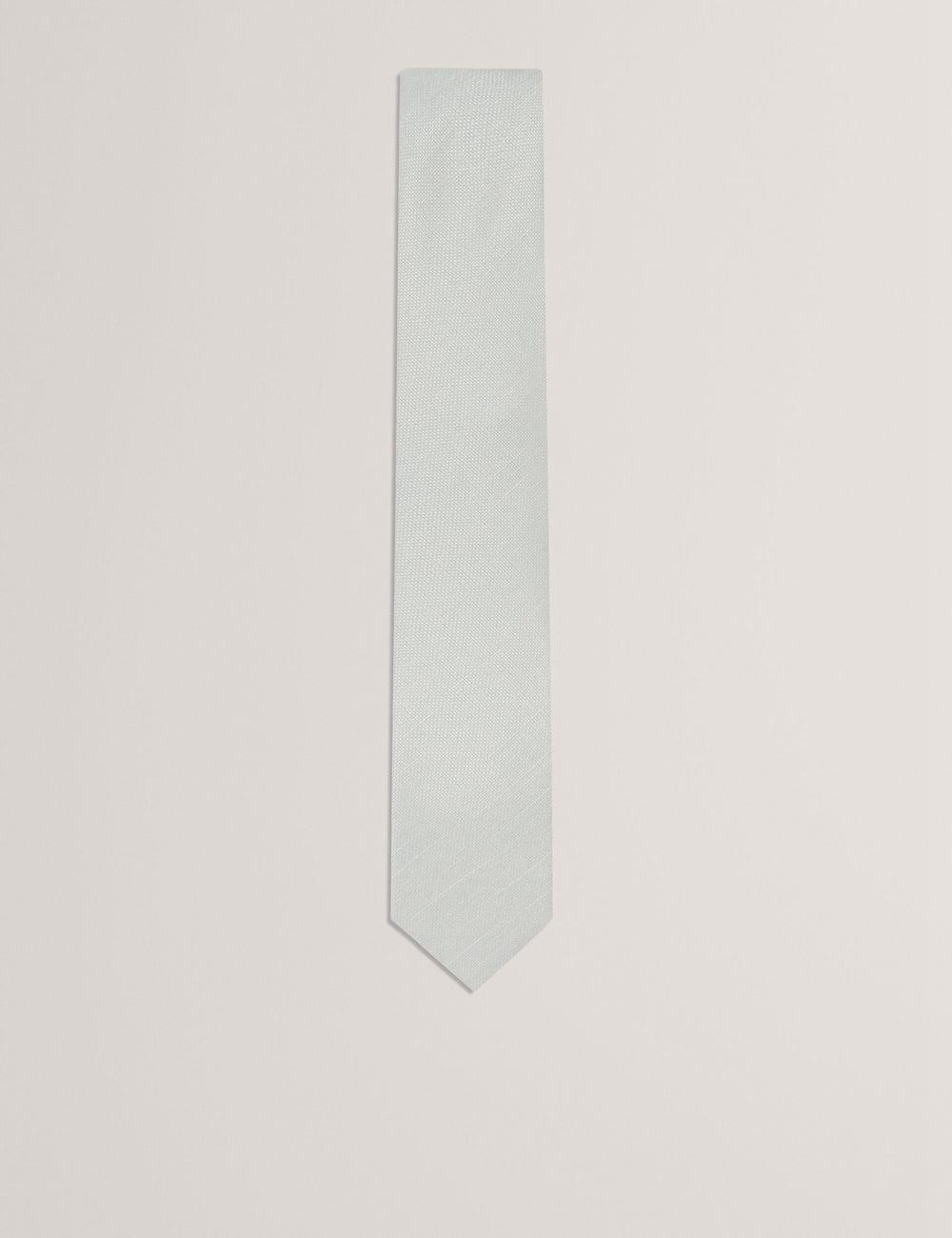 Lt-Green Men Ted Baker HAWKWEL - Linen Blend Woven Texture Ties | SA  FUY-795802