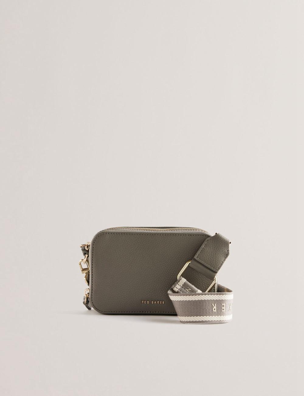 Mid-Grey Women Ted Baker STUNNA - Mini Leather Crossbody Camera Camera Bag | SA  HST-570894