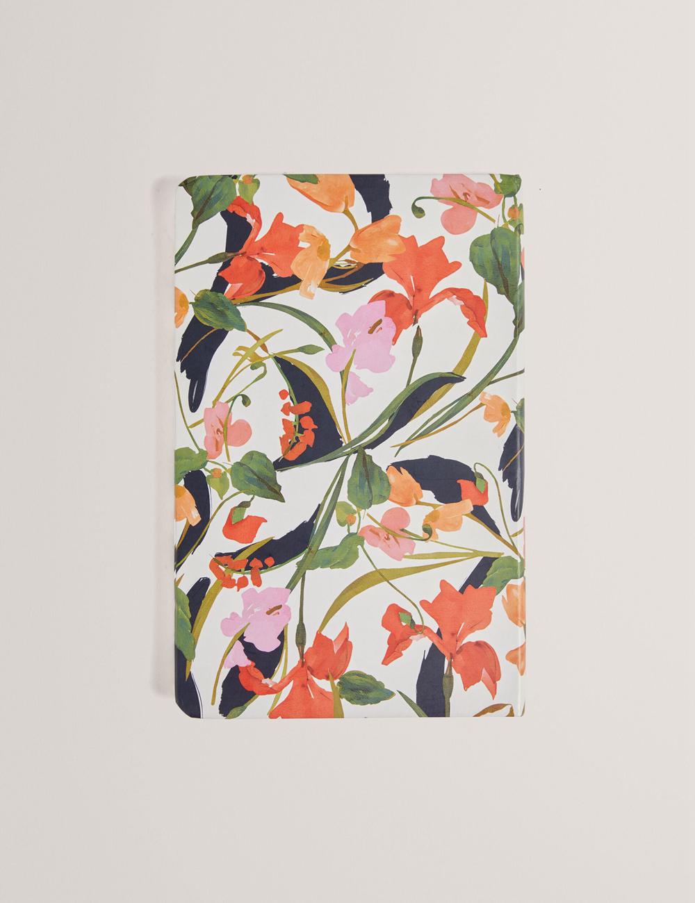 Nat-White Women Ted Baker KATIIES - Floral Print A5 Notebook Stationary | SA  OYB-675384