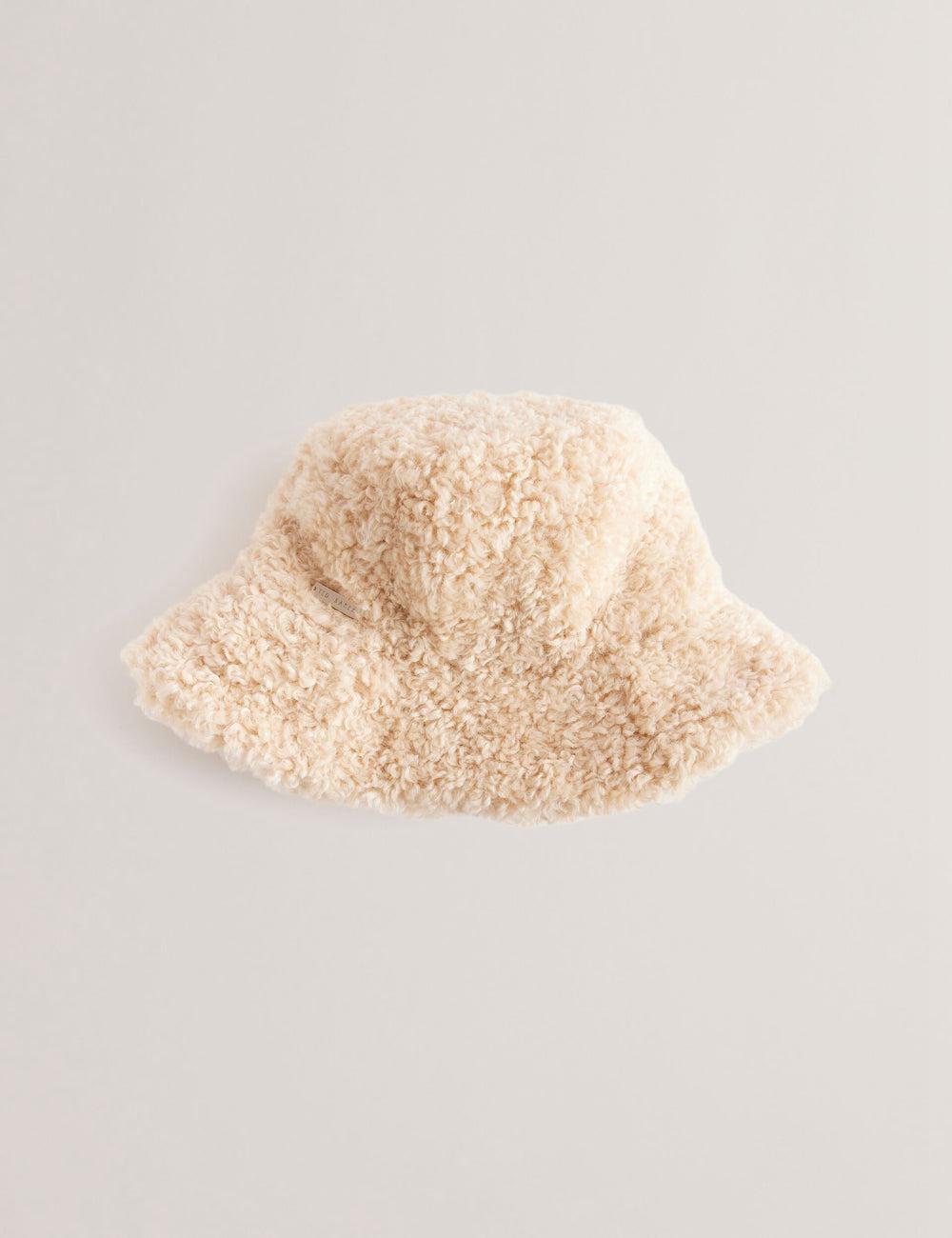 Natural Women Ted Baker FLUFFYI - Faux Shearling Wide Brim Bucket Hats | SA  ABX-208759