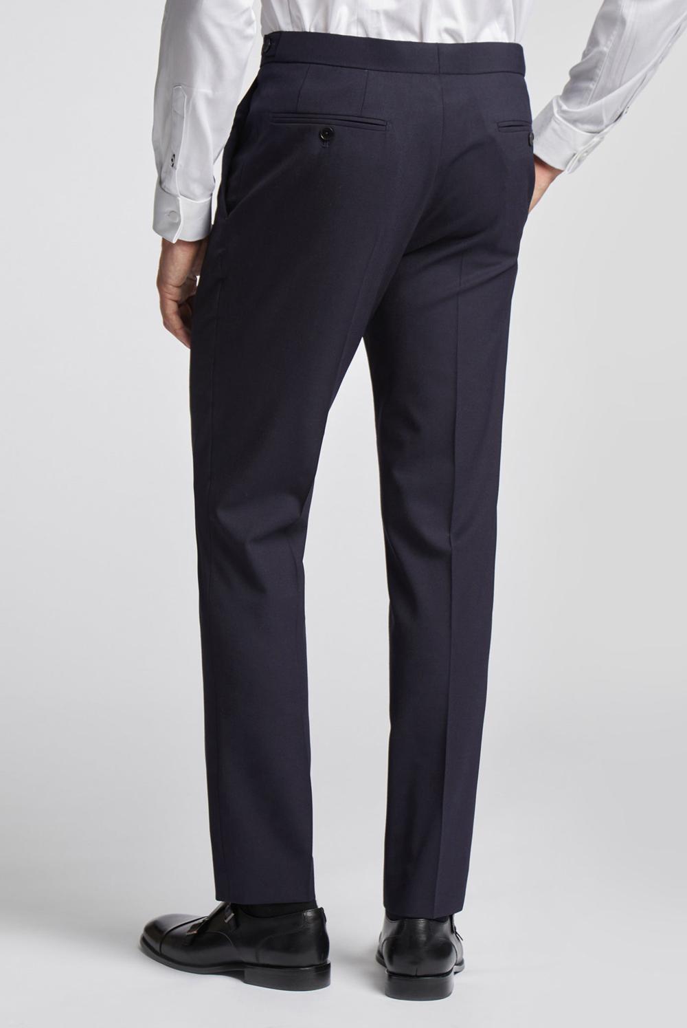 Navy Men Ted Baker BREENTS - Slim Fit Navy Tuxedo Trousers | SA  WEX-829067