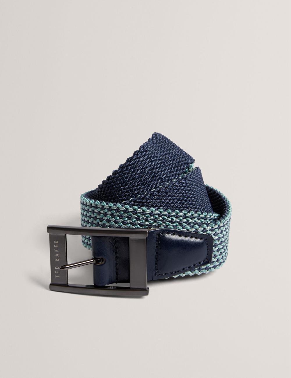 Navy Men Ted Baker COLUMMM - Reversible Woven Elasticated Belts | SA  MAH-736140