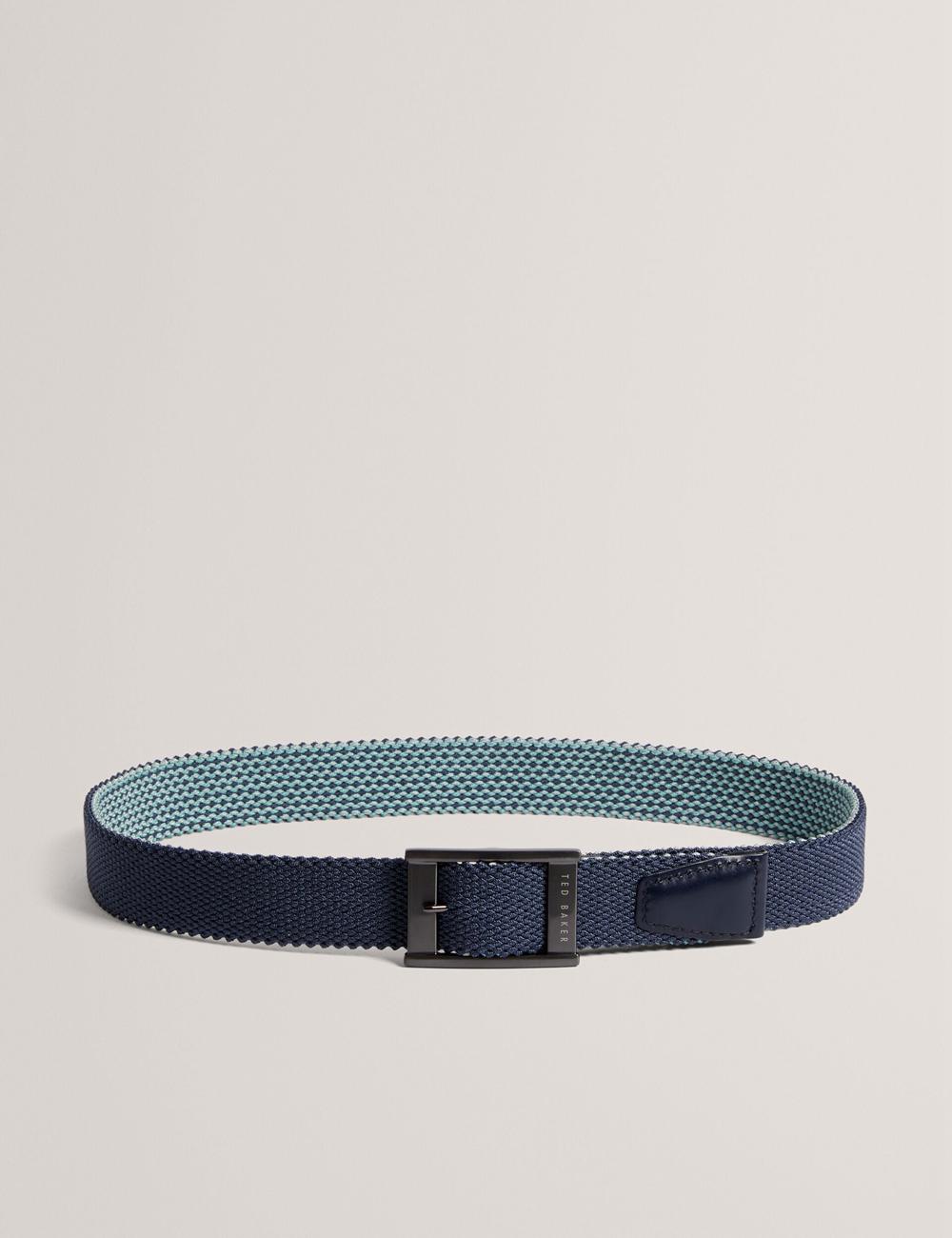 Navy Men Ted Baker COLUMMM - Reversible Woven Elasticated Belts | SA  MAH-736140