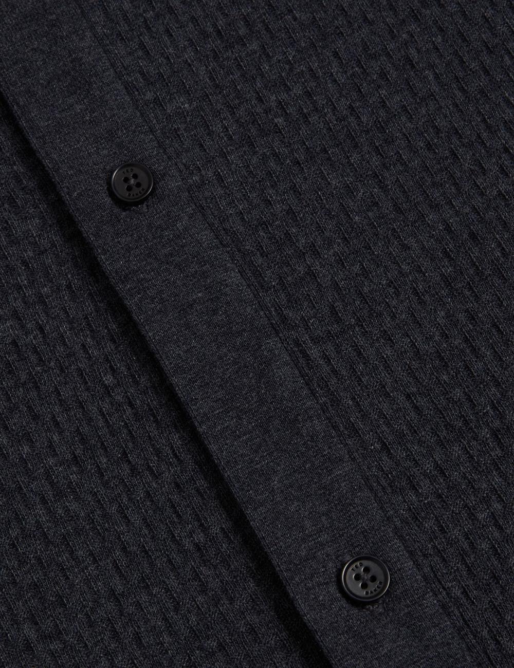 Navy Men Ted Baker CONNYR - Short Sleeve Button Through Polos Shirts | SA  ALO-813460