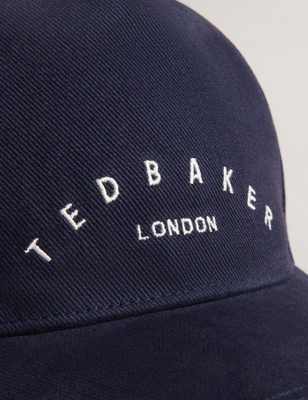 Navy Men Ted Baker FRREDDI - Embroidered Logo Canvas Baseball Caps | SA  ZBU-850132