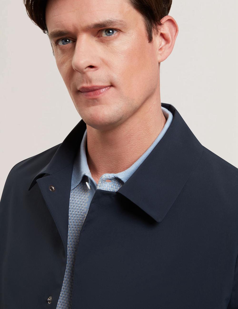 Navy Men Ted Baker HUMMELS - Lightweight Short City Mac Jackets | SA  SVY-798604