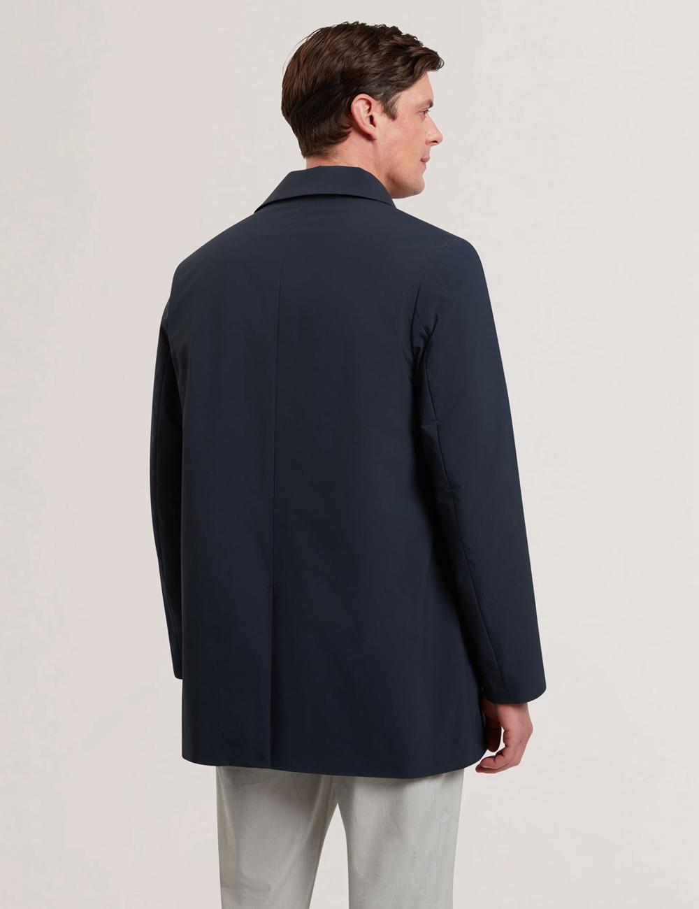 Navy Men Ted Baker HUMMELS - Lightweight Short City Mac Jackets | SA  SVY-798604