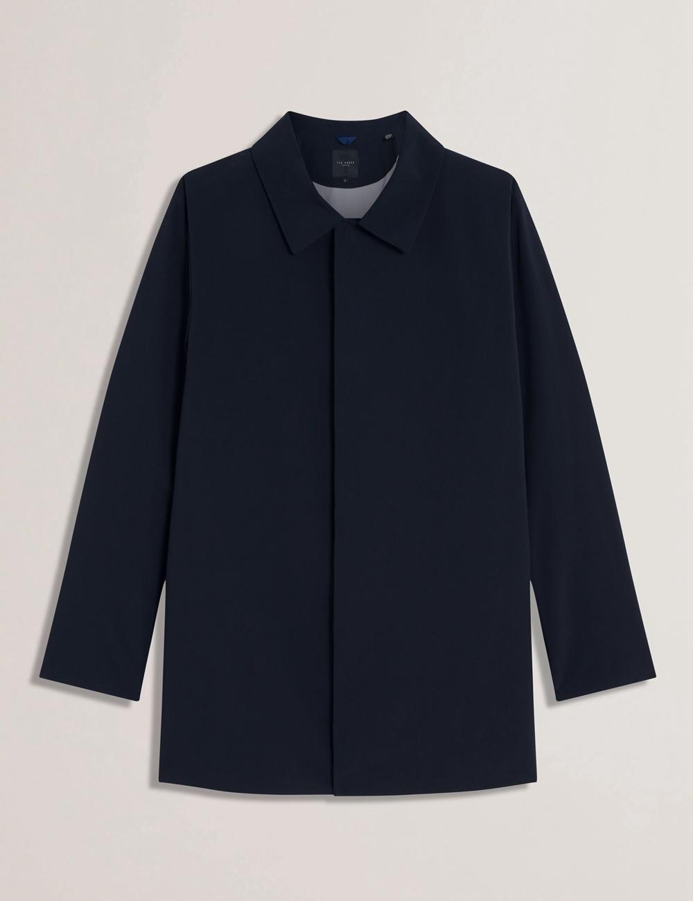 Navy Men Ted Baker HUMMELS - Lightweight Short City Mac Jackets | SA  SVY-798604